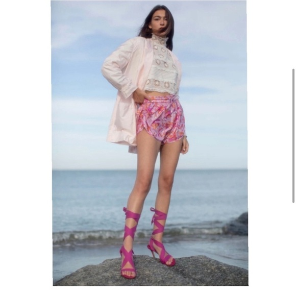 ISABEL MARANT Ribbon Sandals Lace-Up Ariel pink 💗💗💖💖✨✨ New no box - Picture 3 of 9